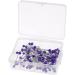 Lot de 100 pingles t te nacr e multicolores pour bijoux faire soi-m me - Violet Lot de 5 (Violet) - Buy Online on GoSupps.com