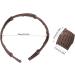 Eventerde Folded Hair Bands Foldable Hair Bands Foldable Travel Headband Telescopic Foldable Headband Stylish Foldable Headband Multi-Purpose Hair Accessories for Women and Girls Light coffee - Buy Online on GoSupps.com