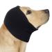 Comfort Soothing ear protection officers for dogs noise protection for dogs dog head combined for earmematomas dog winter hat ear protection for cats and dogs ear care l (black) iron
