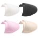 4 Pairs Set-in Shoulder Pads Sewing Sponge Shoulder Pad Thin Shoulder Enhancer for Round Shoulders Women Blazer T-Shirt Dresses Sewing Accessories (Black + White+ Pink+ Skin)