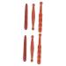 FRCOLOR 6 STK acupressure stick massage tab made of wood portable massage device Hand massage device massage devices practical massager made of wood fragrant wood stick red pear