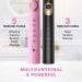 Dnsly Electric Toothbrush 2 Pack with 10 Brush Heads - Travel Rechargeable Sonic Toothbrush for Adults and Kids - 30 Day Battery Life - 2 Minute Timer - Black and Pink - Buy Online on GoSupps.com