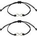 3 Pairs of Friend Bracelets Pair of Bracelets Adjustable Bracelets Friendship Bracelets for Adults Men and Women Girls and Boys (Black) - Buy Online on GoSupps.com