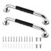 qazaa Grab Bars for Shower 2 Pack 16 Inch Anti-Slip Shower Handle with Rubber Grip Handicap Grab Bars for Elderly for Wall Easy Install