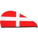 Denmark Danish Flag Coral Velvet Dry Hair Cap - Unisex Towel Wrap for Bath Pool Beach - Perfect Home Accessory - Buy Online on GoSupps.com