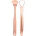 Stainless Steel Tongue Cleaner Set - Rust-Free Tongue Scraper for Bad Breath | Rose Gold & Iron Box - 2 Pieces | Oral Care Home Use - Buy Online on GoSupps.com