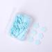100Pcs Blue Mini Portable Travel Soap Paper Sheets Flower Shape Disposable Paper Soap Flakes Cleaning Washing Hand Toiletry Paper Soap Sheets Foot and Hand Care