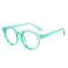 Blue Light Blocking Glasses for Women and Men Oval Green
