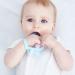 Toyvian Baby Teething Toy - Silicone Infant Pacifier and Wrist Teether for Newborns - Adjustable Wristband Chew Toy - Shower Gift - Blue - Buy Online on GoSupps.com