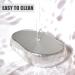 Nano Glass Foot File Callus Remover - G.Liane Crystal Glass Pedicure Foot Care Scrubber for Painless Removal of Hard Skin and Calluses (Silver) - Buy Online on GoSupps.com
