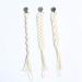 Buy 3-Piece Pacifier Chain Set - Cotton Clips with Stainless Steel Clamps for Unisex Babies - International Shipping Available - Buy Online on GoSupps.com
