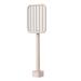 Electric Bug Swatter Rechargeable Bug Zapper Foldable Retractable Mosquito Light Handheld Standing Dual Purpose Electric Mosquito Swatter for Indoor and Outdoor Use - 1200mAh(Color:Pink)