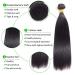 Kapelli 10A Brazilian Virgin Hair Bundles - 4 Pack (14-20 Inch) Straight Human Hair Extensions - Naturals Black - Buy Online on GoSupps.com