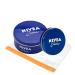 NIVEA Creme Body Cream Face and Hand Moisturizing Cream. Authentic German Nivea Creme Bundle (Pack of 150ml + Pack of 250ml) Comes with RadianceAura travel bag.