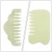 Ultechnovo 2-St Jade Comb - Traditional Massage Tool for Scalp & Gua Sha | International Shipping - Buy Online on GoSupps.com