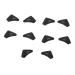 Osaladi 10 pieces of glasses sunglasses Sport Exercise Exercise Sports Glasses Silicon Glasses Earrings glasses ears ear spectrum glass holder anti-slip glasses holder 1.8x1.3x0.5cm black