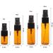 Portable Mini Amber Glass Spray Bottles 12 Pack | 15ml Refillable Perfume & Cosmetic Containers for Travel - Buy Online on GoSupps.com