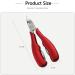 Toenail Clippers Nail Clippers Cuticle Clipper Nail Clippers for Thick Ingrown Toenails Toenail Clippers Tools with Ingrown Nail File Stainless Steel Toe Nail Clipper with Rubber Handle Red Black - Buy Online on GoSupps.com