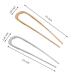 5.5 Large French Hair Pins for Thick Long Hair - 2 Prong Bun Hair Sticks (Pack of 2) - Buy Online on GoSupps.com