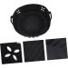 Alipis 2pcs Air Fryer Supply Kitchen Baking Liner Air Fryer Pot Aluminum Pans with Lids Airfryer Blackx2pcs 20x6.5cmx2pcs - Buy Online on GoSupps.com