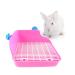 FOMIYES Toilet for Guinea Small Hamster Ferret Pink Lacework Gerbil Trainer Litter Potty Bunny Chinchilla medium Pink