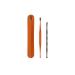 SSWERWEQ Ear wax removal tool 360 Swab Ear Wax Removal Tool Ear Cleaning Sticks Earpick Remover Silicone Ear Pick Double Ear Cleaner (Color : Orange)