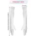 SAVITA 21" Women Long Gloves Long Elbow Satin Gloves Stretchy 1920s Opera Gloves for Women Girls Evening Party Dance Hand Care Moisturizing White - Buy Online on GoSupps.com