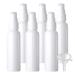 ZEOABSY 6 Pieces 60 ml White Lotion Bottles with White Pump 60ml Empty PET Plastic Lotion Pump Bottle Cosmetic Gel Travel Container for Cosmetic Make up Cleaning + 1 x Funnel White 60ml