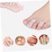 Healifty Silicone Toe Sleeves 5 Pairs - Gel Thumb Protector for Trigger Finger, Toe Sleeve Orthotics & Finger Guard - Transparent Running Shoes - Pack of 5 - Buy Online on GoSupps.com