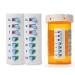 2 Pack Medication Tracker and Reminder Take-n-Slide Reusable Peel and Stick Pill Tracker Attach to Your Bottle 7 Day Medicine Vitamin Pet Pill Organizer Alternative Medication Aid White White 2 Count (Pack of 1)
