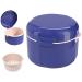 GMedHC braces with sieve portable prosthetic dinner cover invisible dental storage box double -layer hollow drain for orthodontic bracket cleaning box (blue) double layer blue