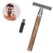 Long Handle Safety Razor for Men & Women - Double Edge Manual Shaver | No Shaving Slice | Eco-Friendly Grooming - Buy Online on GoSupps.com