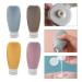Tomedek 4-Piece Silicone Travel Bottles - 60ml Refillable & Reusable for Shampoo & Conditioner - Perfect for International Travel - Buy Online on GoSupps.com