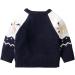 ESHOO Christmas Deer Print Knitwear Pullover Sweater 18-24 Months Blue - Unisex Xmas Jumper - Buy Online on GoSupps.com