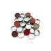 Silver Empty MINI Round Metal Pans 60 Pack for Eyeshadow Palette Magnetic Makeup Palette (18.5mm)