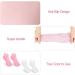 Toulifly Non-slip aloe socks silicone moisture socks for foot care silicone moisture socks moist socks for dry cracked feet and rough skin on the feet (pink and white) - Buy Online on GoSupps.com