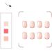 24 Pcs Short French Pattern False Nails with Red Line Design - Press On Nails with Glue - Acrylic Full Cover Stick on Nails for Women and Girls - Buy Online on GoSupps.com