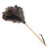 Ostrich Feather Duster Ostrich Feather Duster with Wood Handle Reusable Eco Friendly Reusable Handheld Ostrich Feather Duster Cleaning Supplies