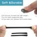 8 Pairs Anti-Slip Silicone Eyeglass End Tips for Thin Metal Legs - Black - Buy Online on GoSupps.com