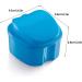 Retainer Case Portable Denture Box Easy-Clean Orthodontic Case Dental Braces Storage for Invisible Aligner False Teeth Container Mouth Guard Case Retainer Cleaner Holder (Light Blue) - Buy Online on GoSupps.com