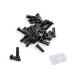 Juland 72 PCS Spoke Nipples Bike Spoke Nipples End Tips Nipples End Caps Wheel Spoke Nipples Decor for Mountain Road Bicycles 14G  Black