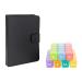 e-Pill 5 Times a Day x 7 Day Large Weekly Pill Organizer Vitamin and Medicine Pill Box - with Discreet Case Multicolor