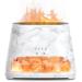 Salking 2-in-1 aroma diffuser & salt range Pakistan light flame effect diffuser for essential oils diffuser cool fog humidifier with 3-brightness 150ml marble