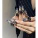 Temperament enhancement nail hand manicure" retro wearing a watercolor camellia cool wind manicure detachable (10 pieces)(XS) - Buy Online on GoSupps.com
