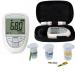 Healthcaretuye 3 in 1 Cholesterol Meter Cholesterol Test Meter Kit Cholesterol Analyzer Monitor G.L.U Uric Acid Test Meter Analyzer+ Test Chips (1xAnalyzer+10CHO Chip+10UA Chip+25GLU Chip)