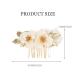Gold Leaf Bridal Hair Comb - Flower Wedding Hair Piece for Women/Girls - Buy Online on GoSupps.com