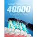 Sonic Electric Toothbrush for Adults - 8 Brush Heads, 40000 VPM, 5 Modes, Rechargeable - Black, Travel Case Included - Buy Online on GoSupps.com