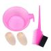 DOITOOL 2 Sets Hair Coloring Kit Hair Bleach Styling Brush Hair Paint Brush Hair Salon Tool Hair Dyeing Brush Hair Dyeing Supplies Beard Dye Brush Hair Dye Tool Oil Bowl Major 13X12X4cm Pink