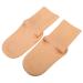 VOCOSTE 1 Pair Moisturizing Gel Socks Cracked Foot Care Protector Silicone Socks Beige S Size