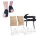 Healeved 12pcs Toe Strap Kit - Gel Toe Separator & Big Toe Straightener Set for Arch Support Bands and Silicone Holder - Black - Buy Online on GoSupps.com